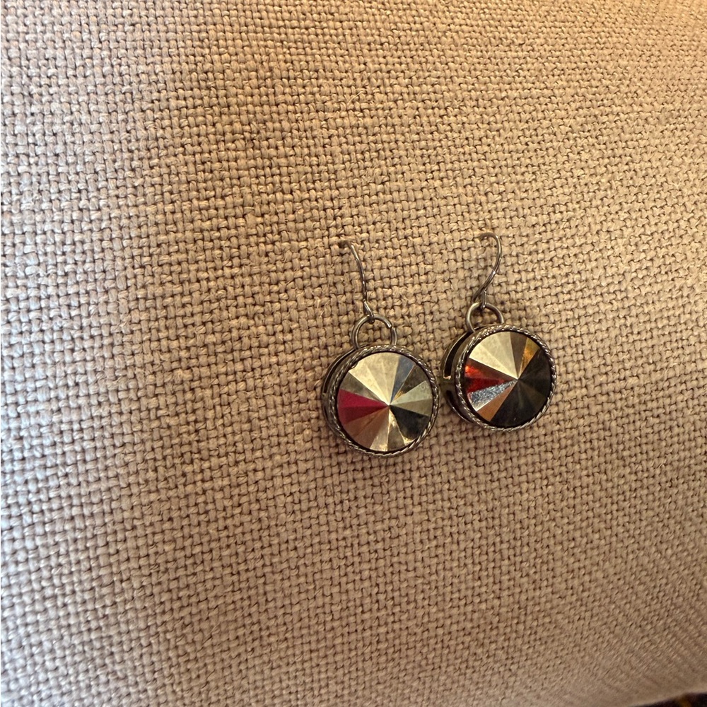 Elegant Silver and Gold Earrings